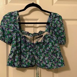 Zara crop blouse